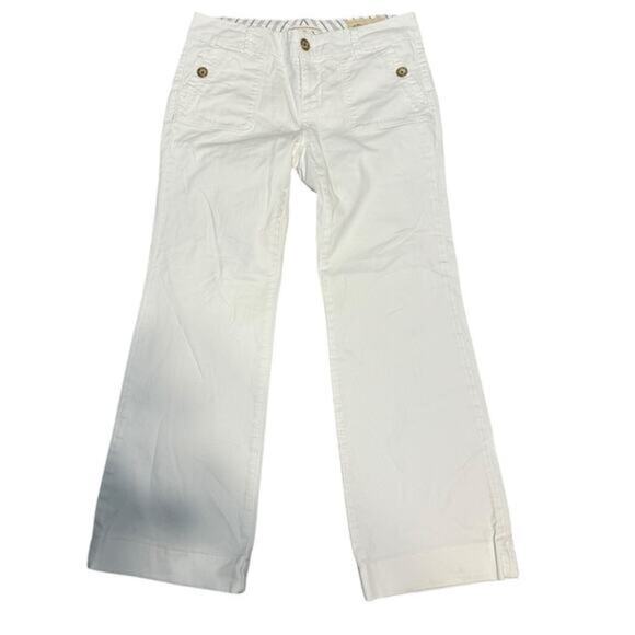Gap Y2K White Low Rise Flared Pants Size 10 - Picture 1 of 7